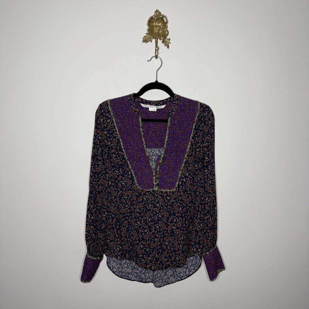 Veronica Beard Betta Floral Blouse 4